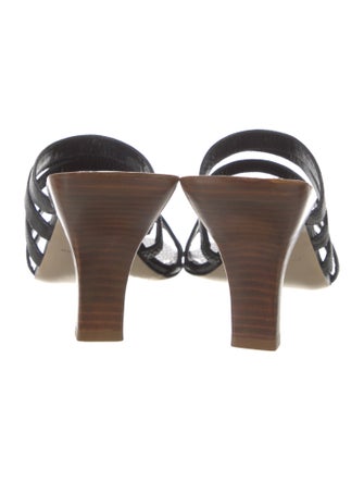 Paul Andrew Leather Studded Accents Slides