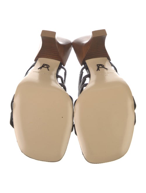 Paul Andrew Leather Studded Accents Slides