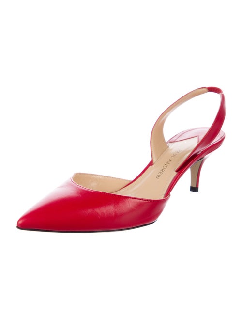 Paul Andrew Leather Slingback Pumps