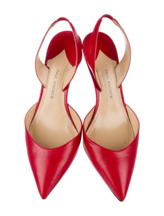 Paul Andrew Leather Slingback Pumps