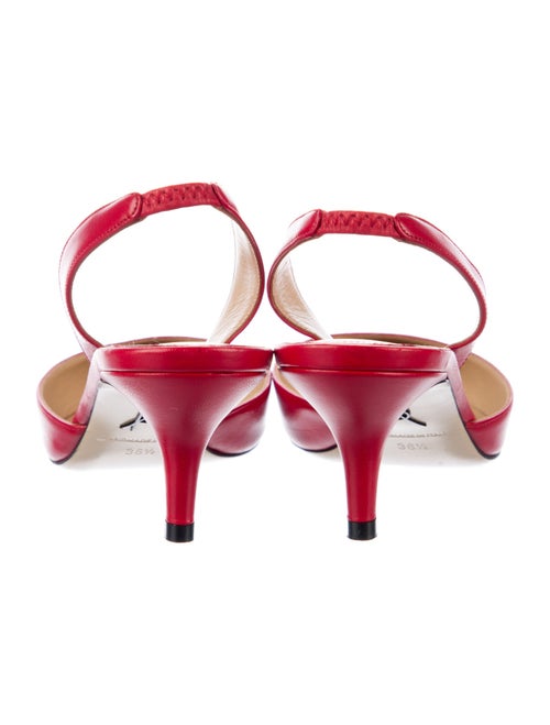 Paul Andrew Leather Slingback Pumps