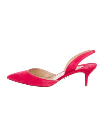 Paul Andrew Suede Slingback Pumps