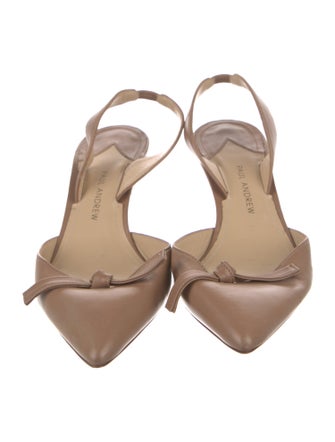 Paul Andrew Leather Slingback Pumps