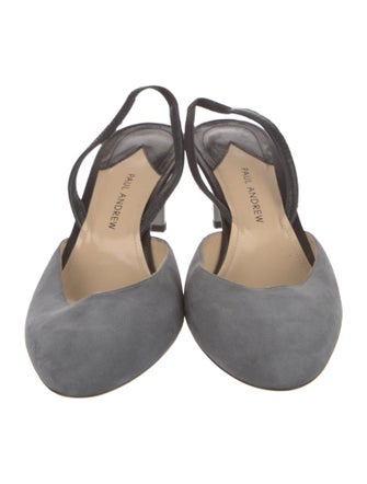 Paul Andrew Suede Slingback Pumps