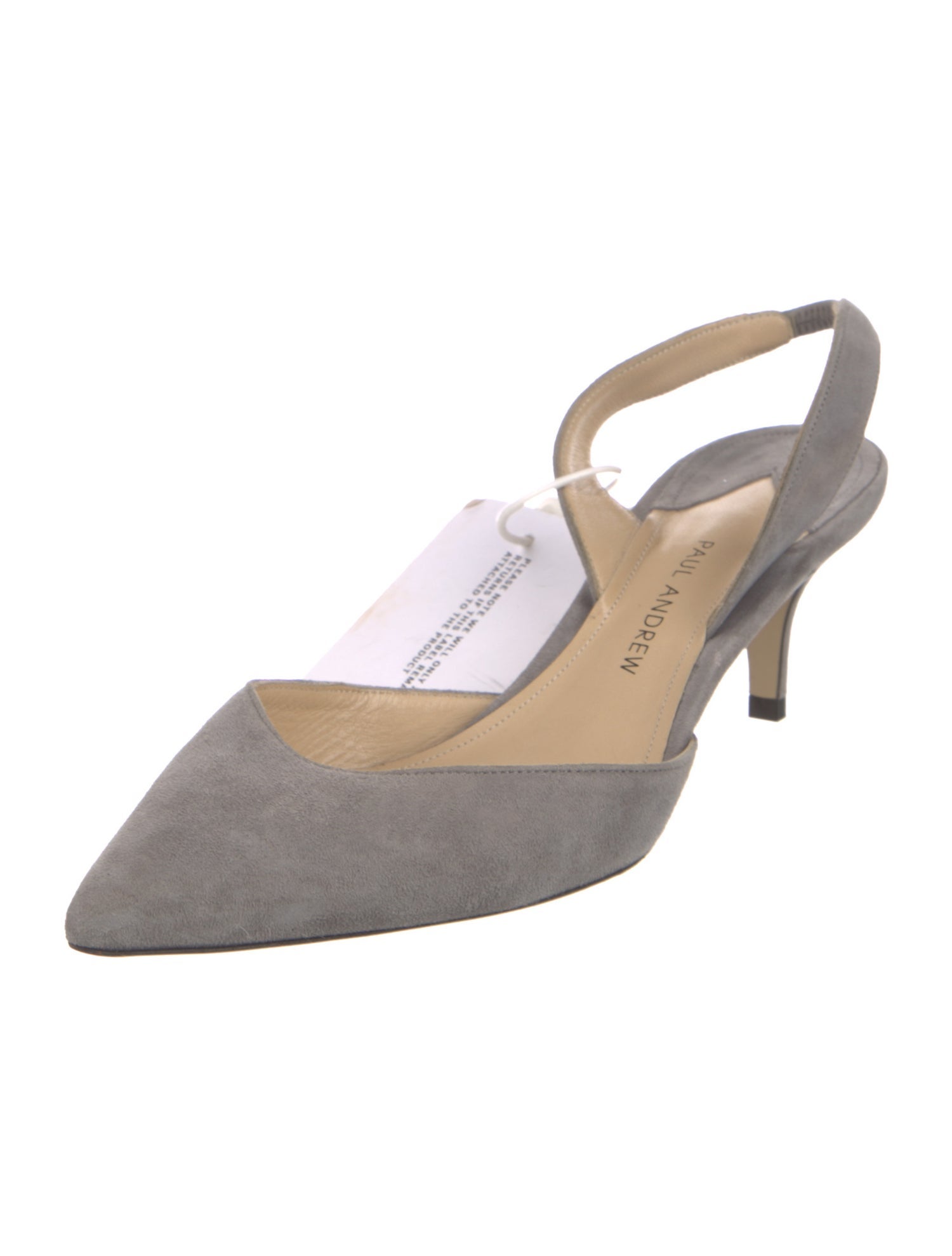 Paul Andrew Suede Slingback Pumps