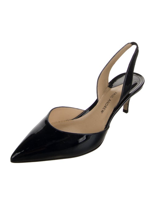 Paul Andrew Patent Leather Slingback Pumps