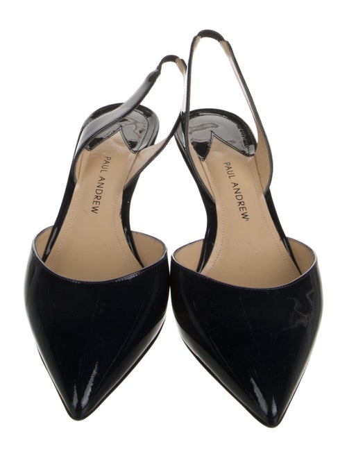 Paul Andrew Patent Leather Slingback Pumps