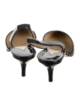 Paul Andrew Patent Leather Slingback Pumps