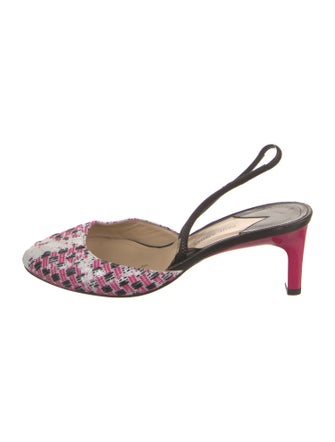 Paul Andrew Printed Slingback Pumps