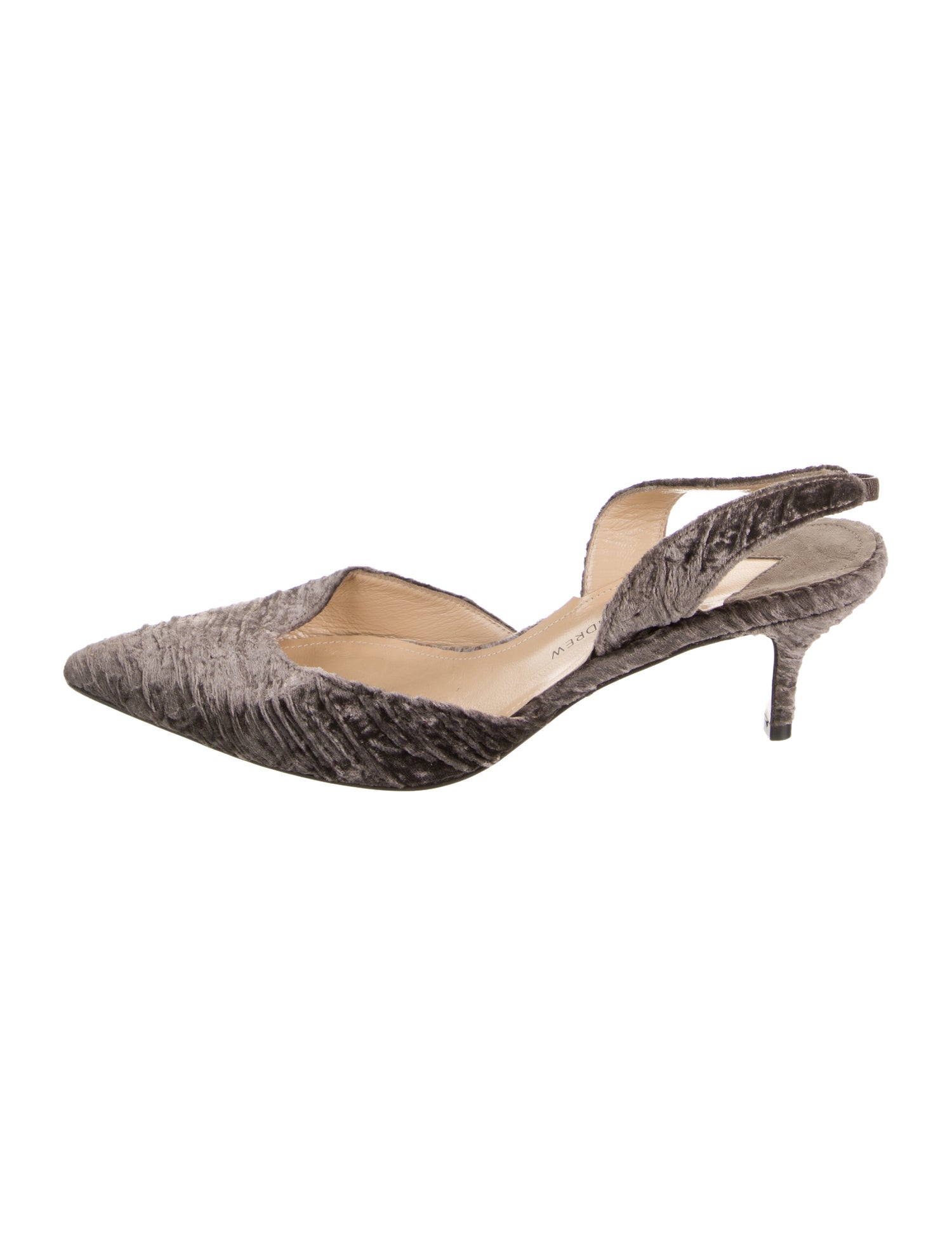 Paul Andrew Velvet Animal Print Slingback Pumps