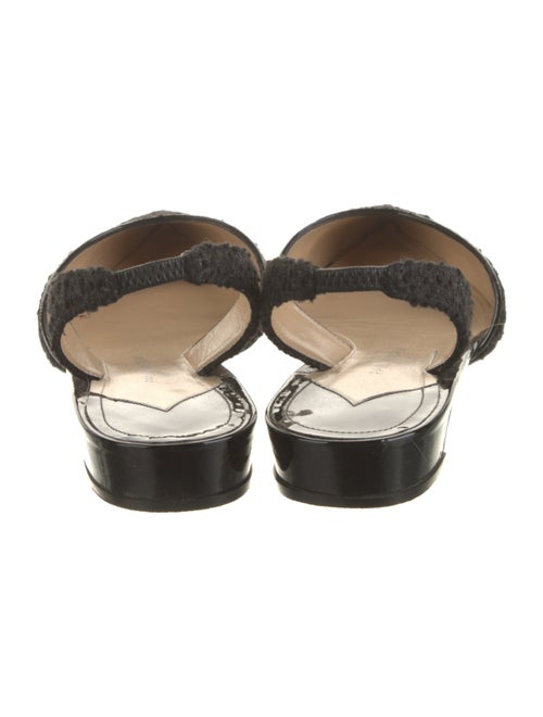 Paul Andrew Animal Print Sequin Embellishments Slingback Flats