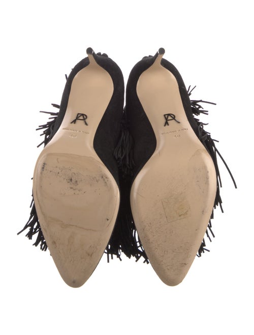 Paul Andrew Suede Fringe Trim Accent Boots