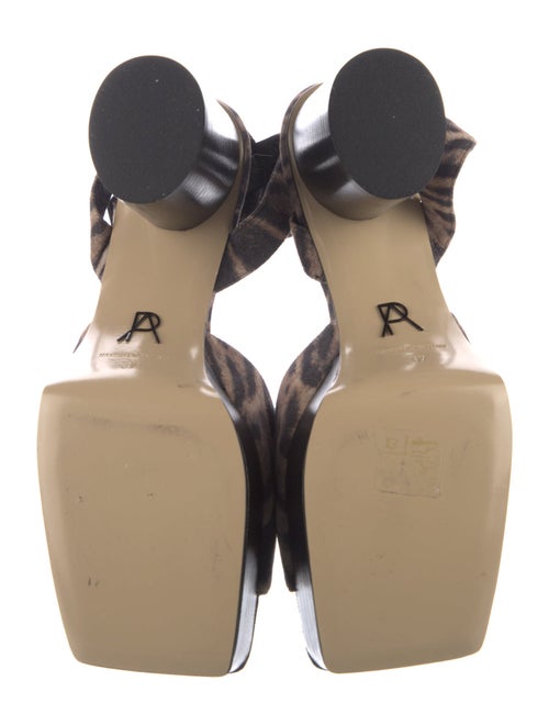 Paul Andrew Canvas Animal Print Sandals