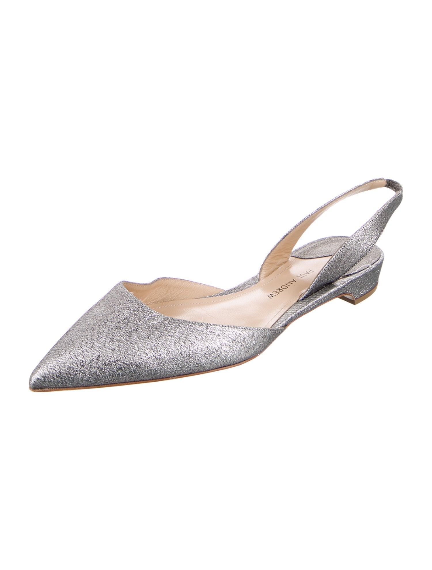 Paul Andrew Glitter Slingback Flats