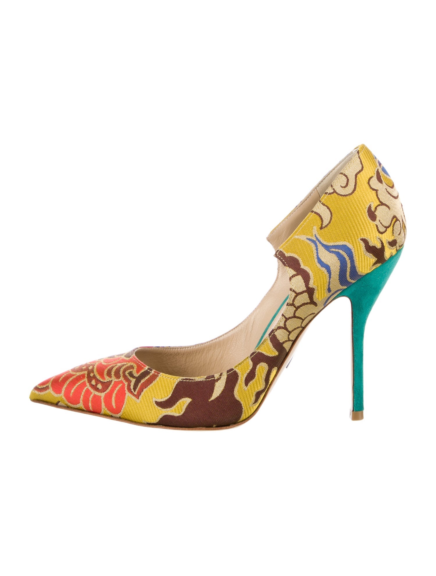 Paul Andrew Printed Pumps