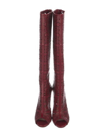 Paul Andrew Leather Printed Boots