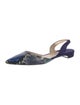 Paul Andrew Suede Animal Print Slingback Flats
