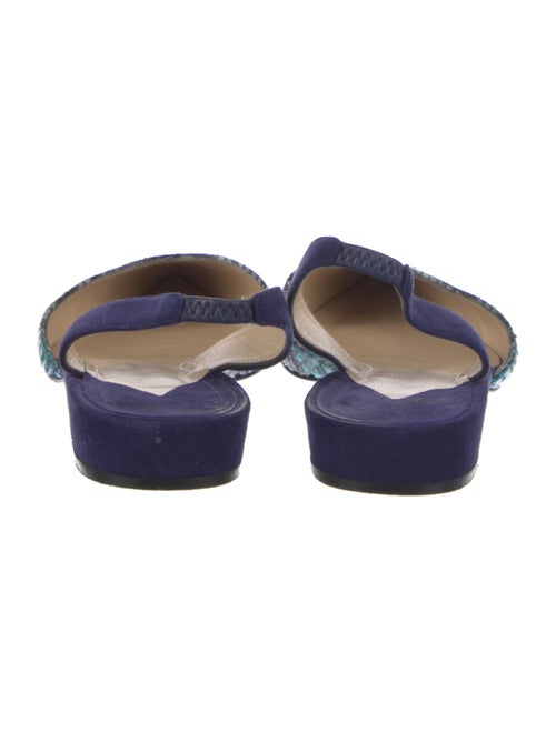 Paul Andrew Suede Animal Print Slingback Flats