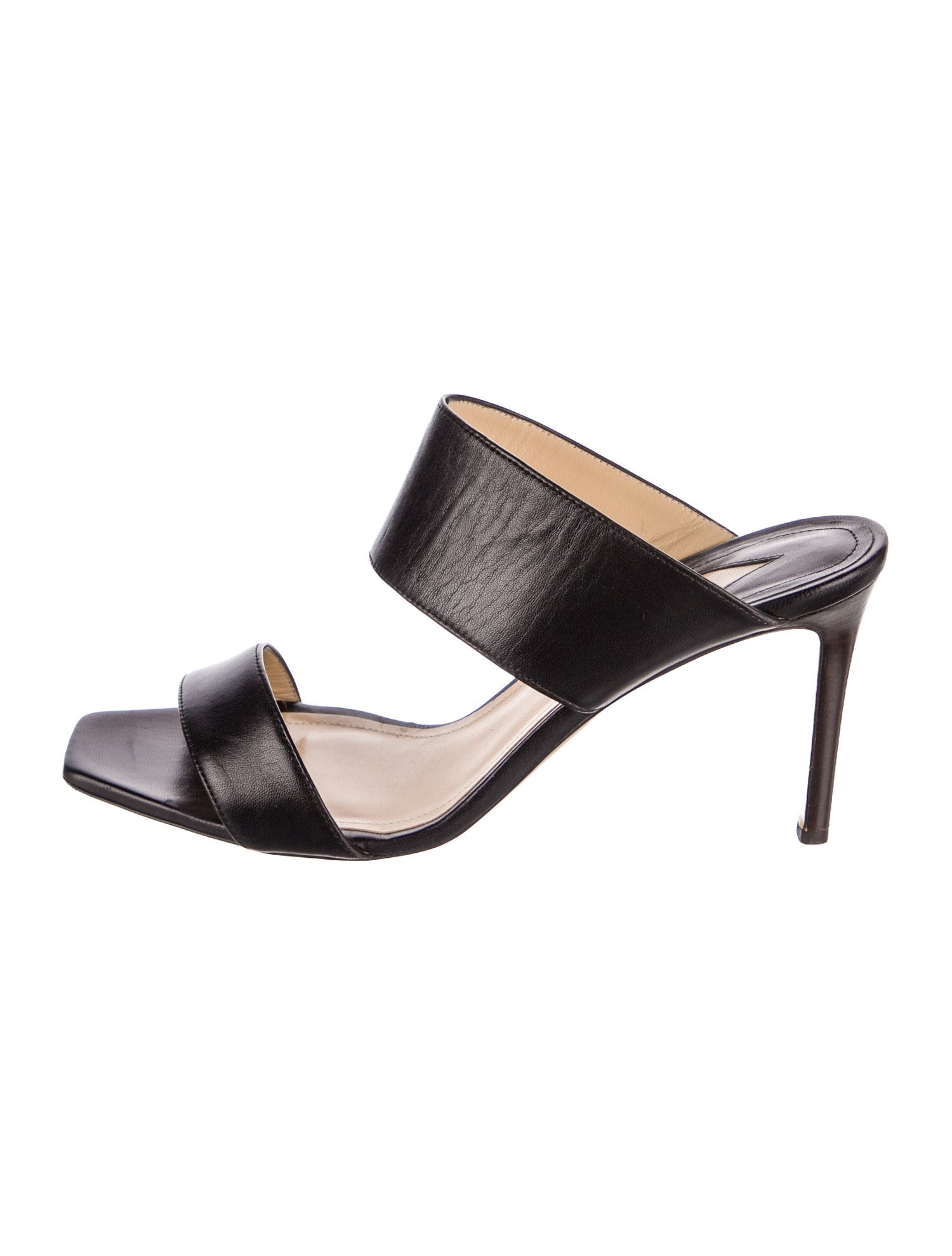 Paul Andrew Leather Animal Print Slides