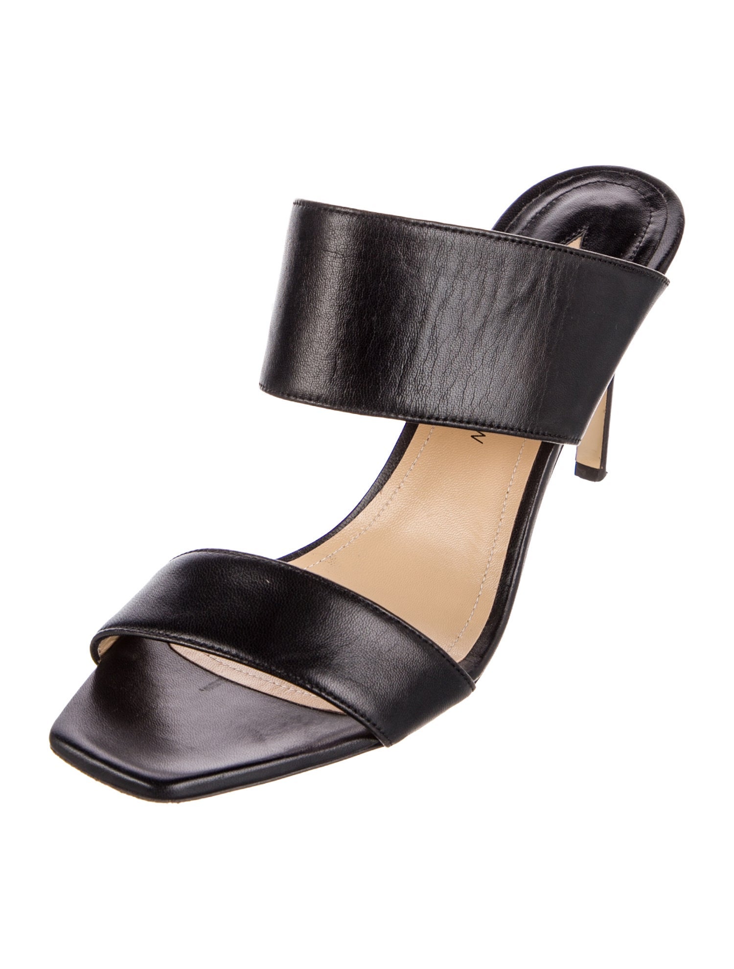 Paul Andrew Leather Animal Print Slides