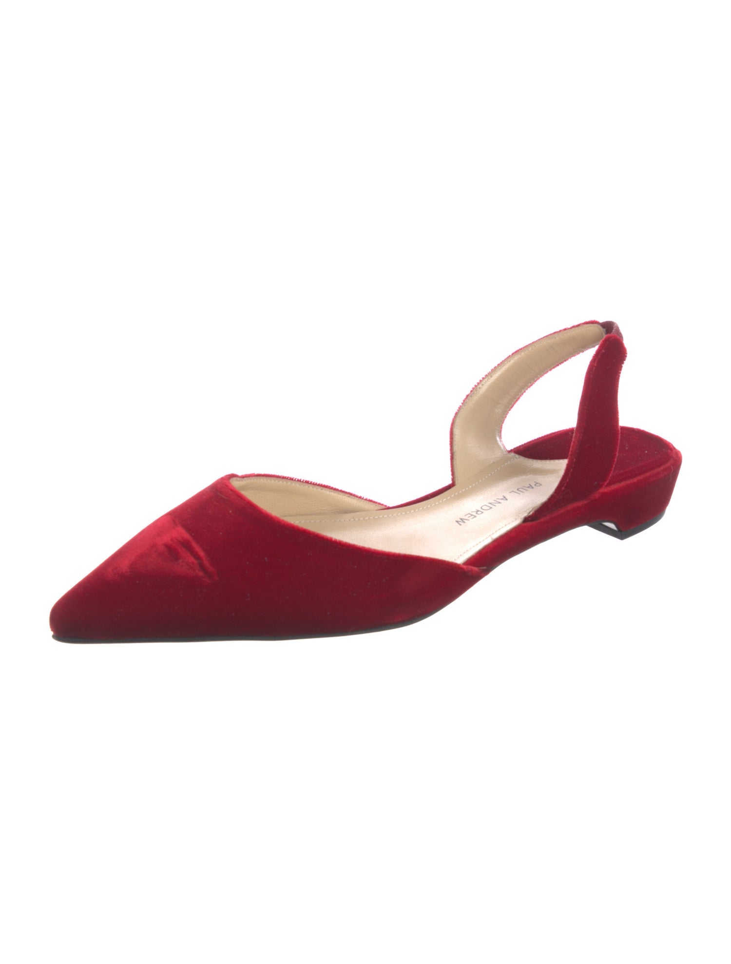 Paul Andrew Velvet Slingback Flats