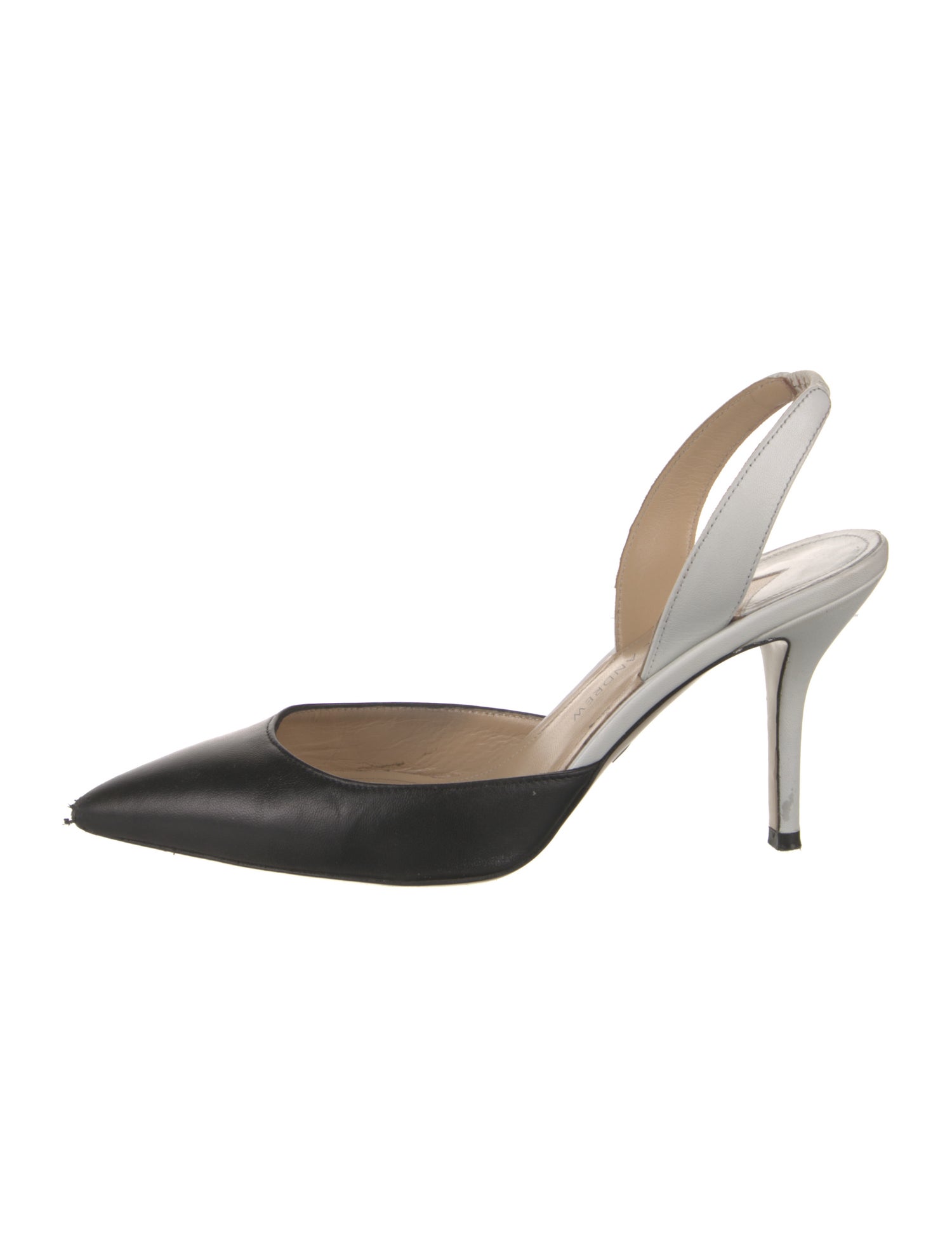 Paul Andrew Leather Slingback Pumps
