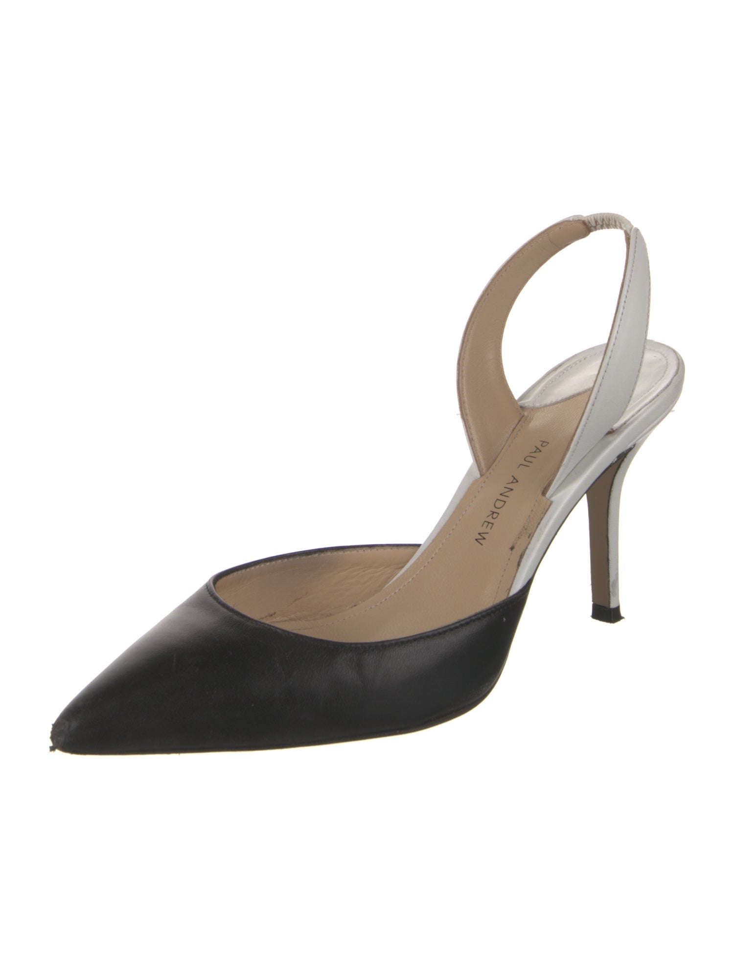 Paul Andrew Leather Slingback Pumps