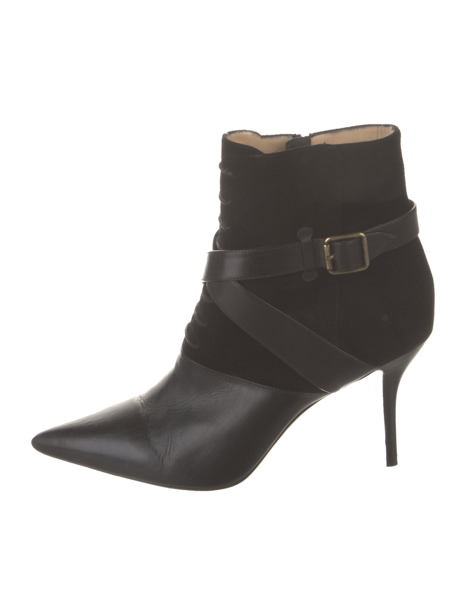 Paul Andrew Leather Leather Trim Embellishment Boots