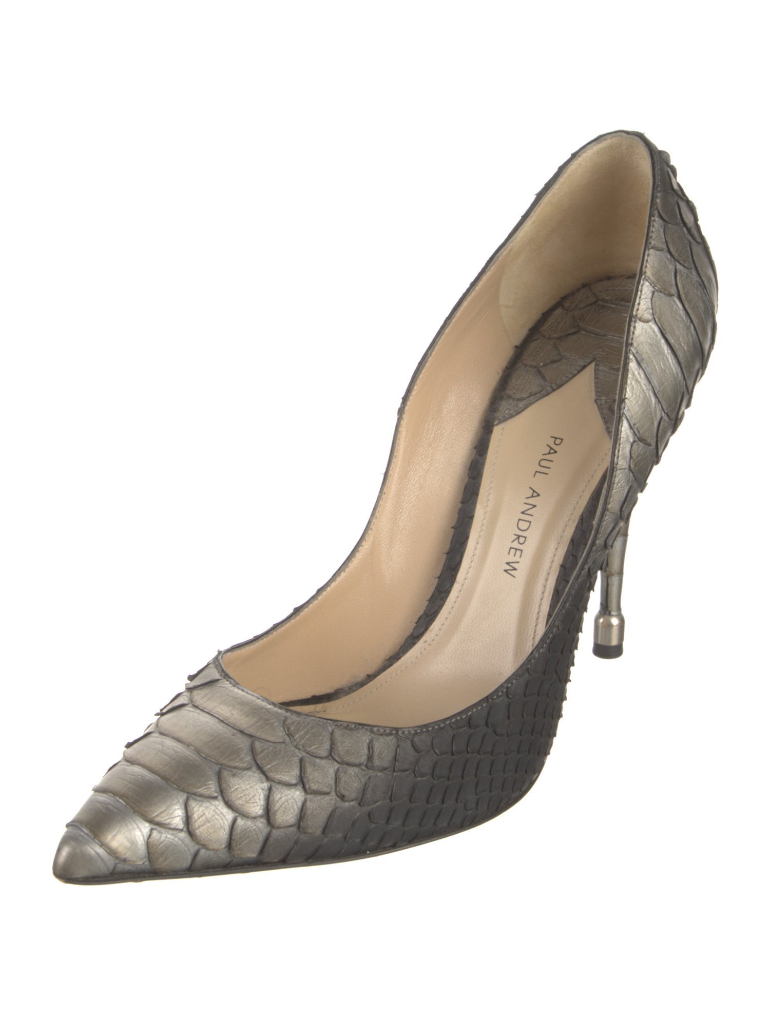 Paul Andrew Python Animal Print Pumps