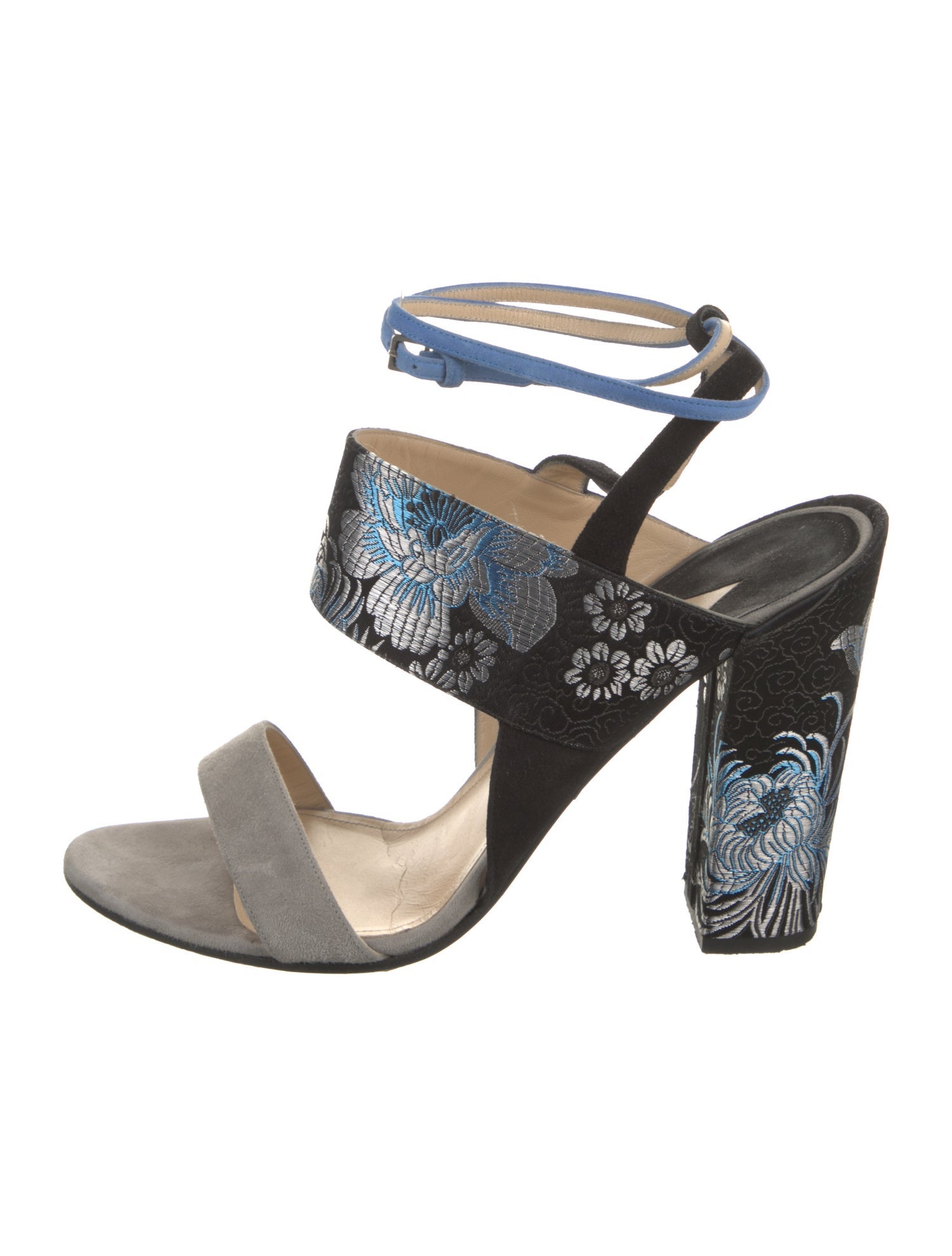 Paul Andrew Suede Patterned Sandals