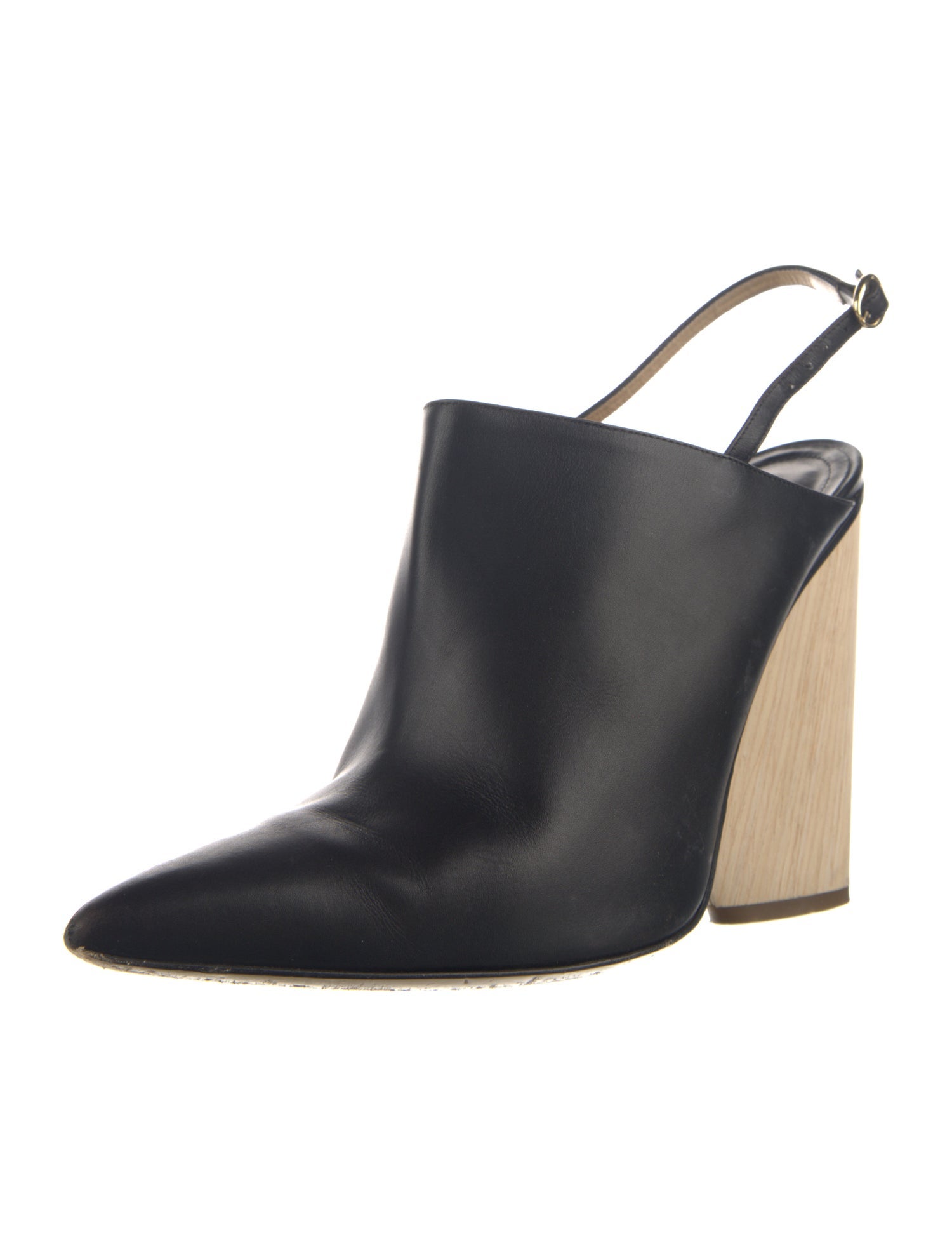 Paul Andrew Leather Slingback Pumps