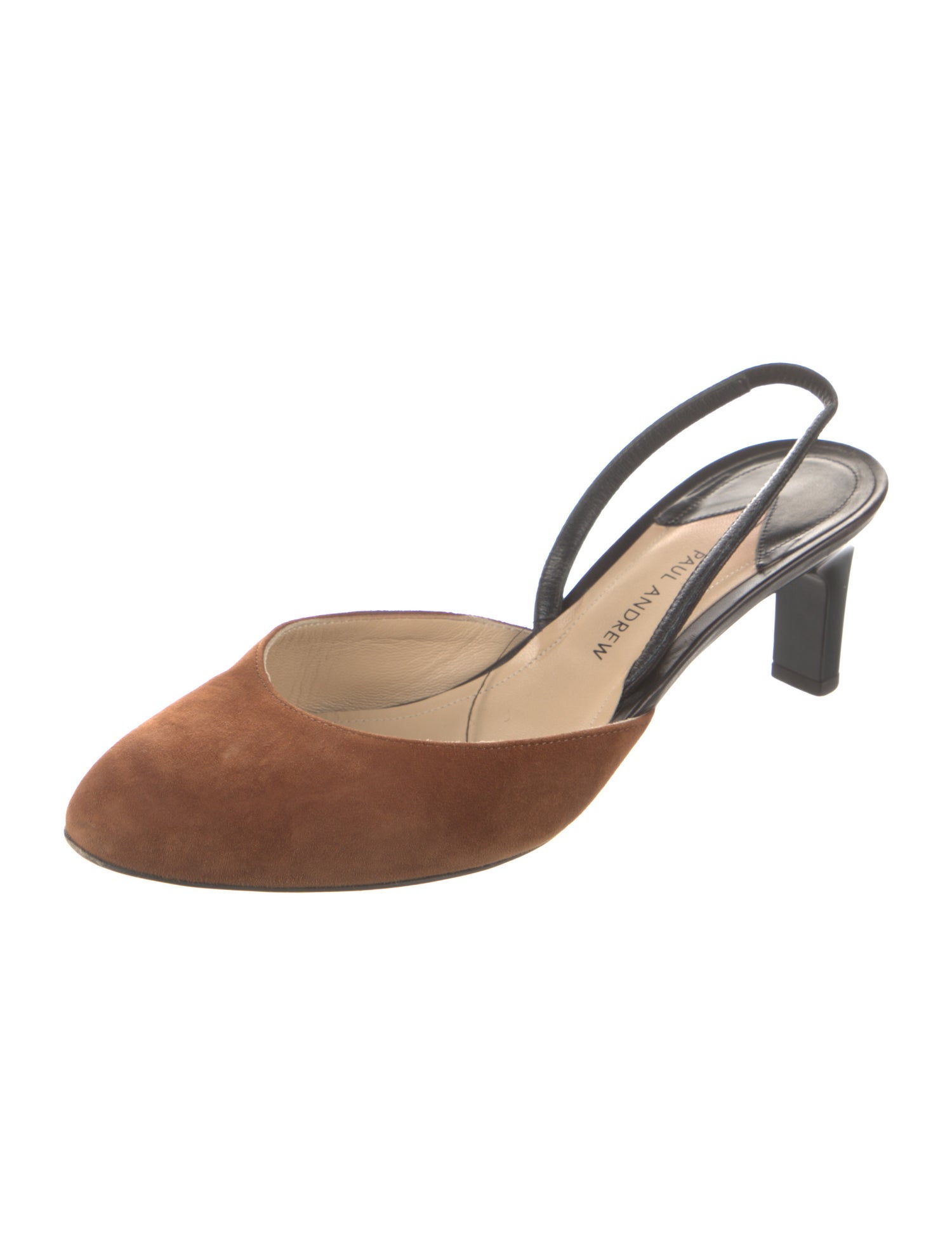 Paul Andrew Suede Slingback Pumps