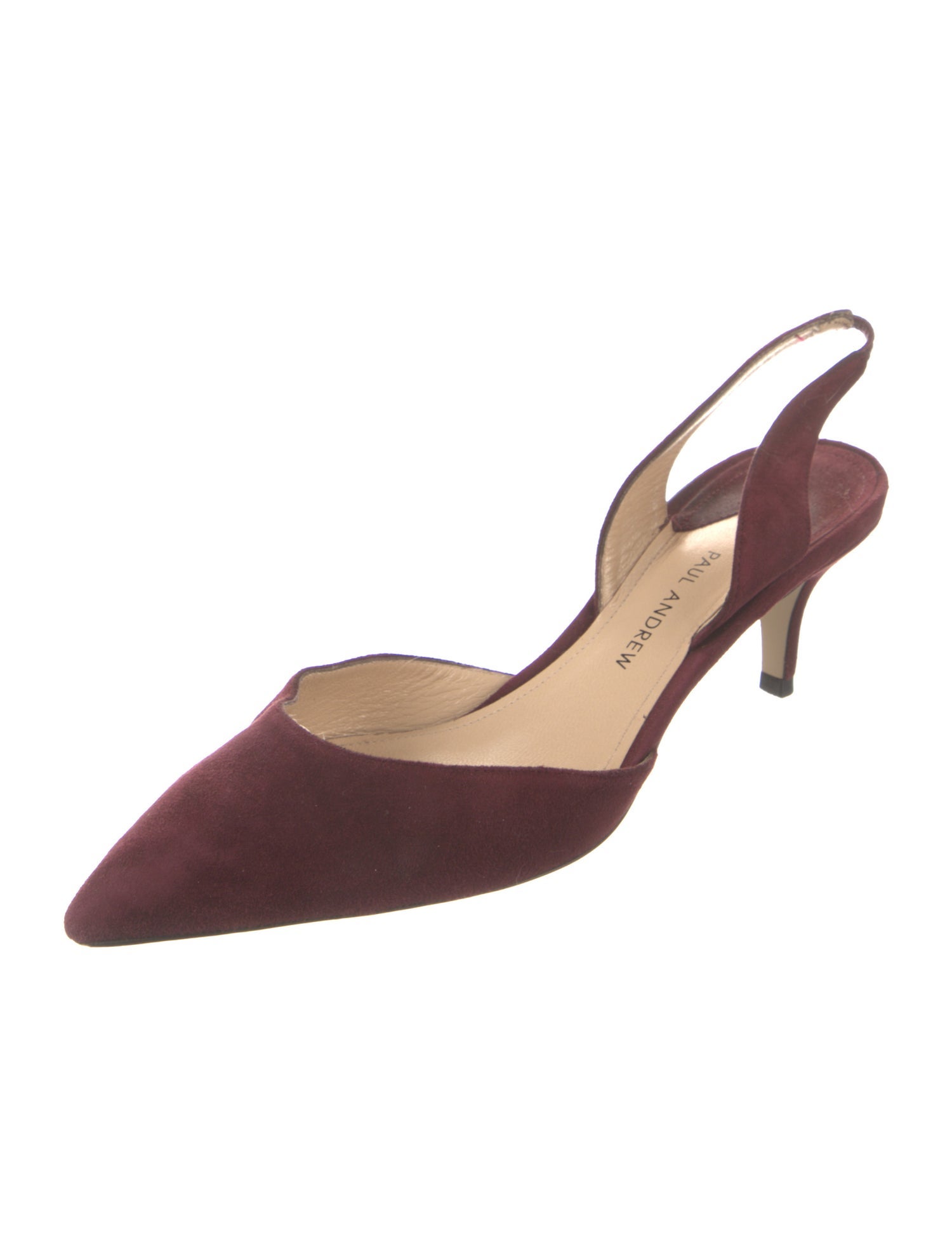 Paul Andrew Suede Slingback Pumps