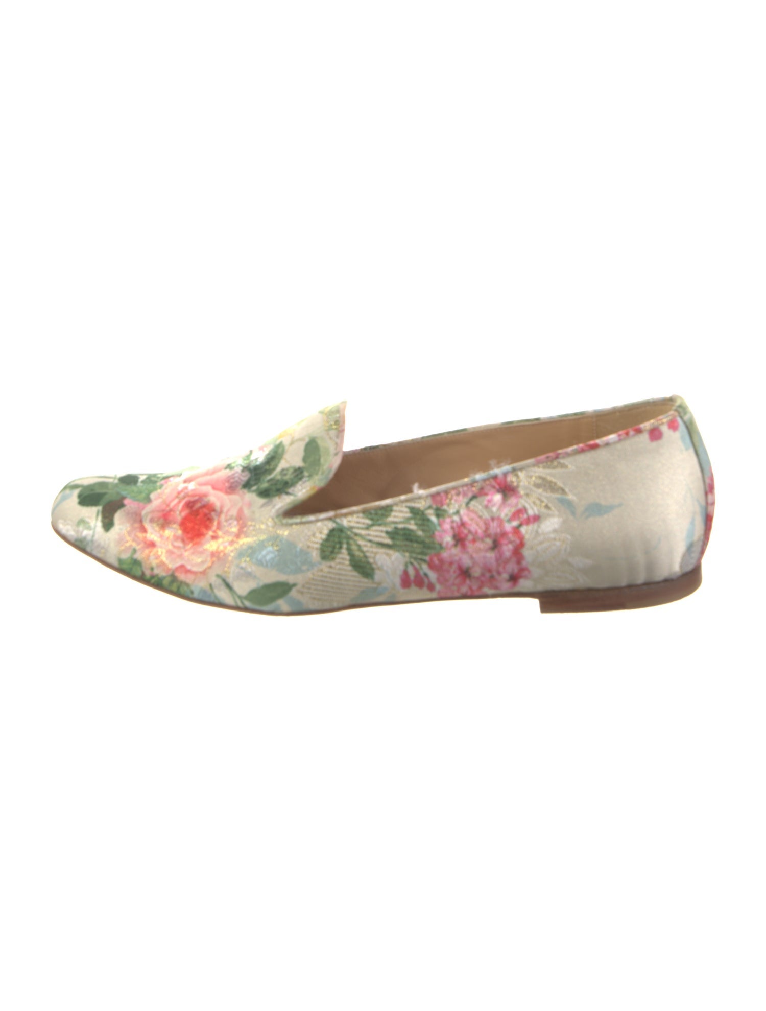 Paul Andrew Canvas Floral Print Ballet Flats