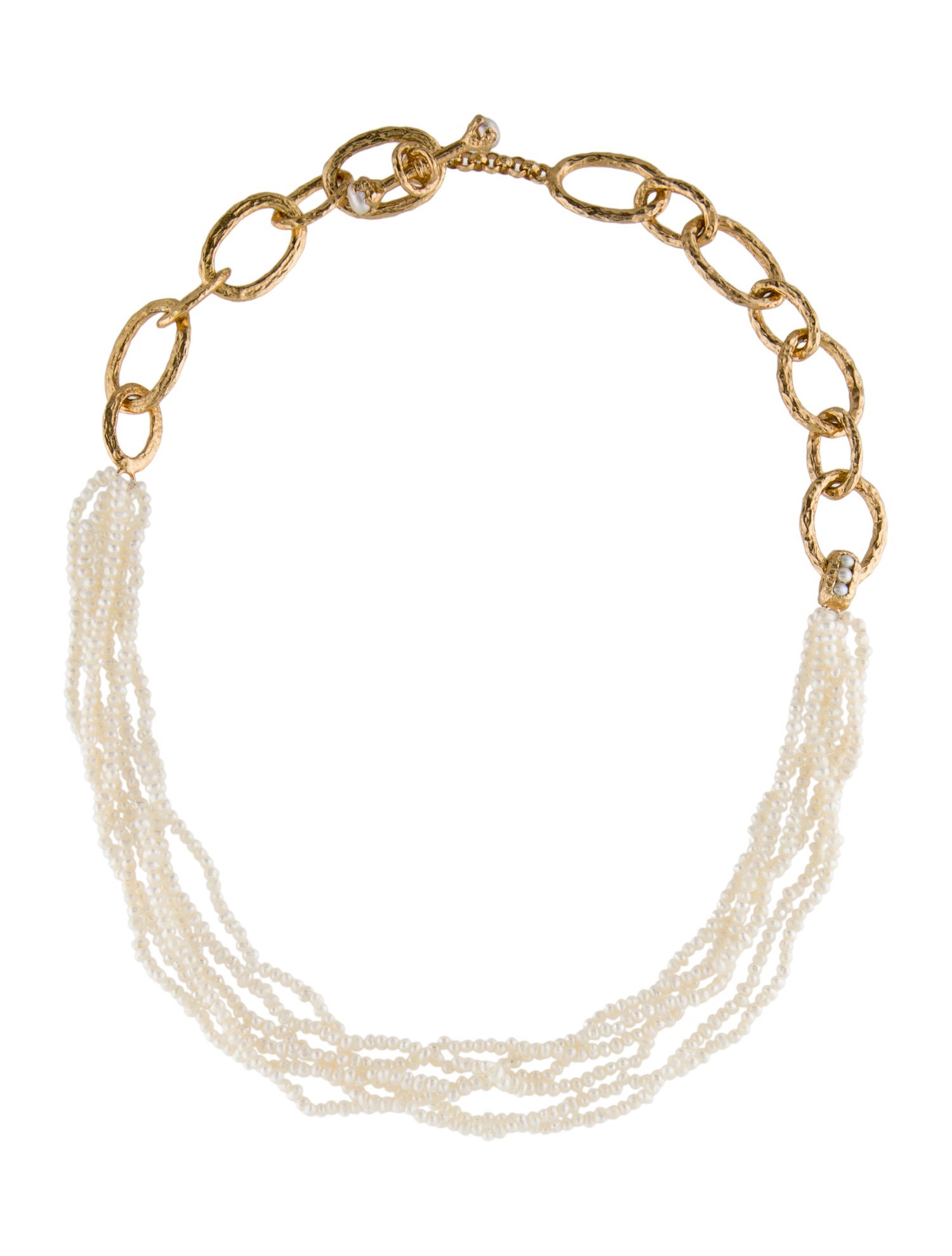Pacharee Pearl Latok Chain Necklace