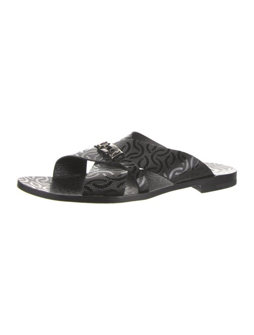 Paciotti Leather Printed Slides