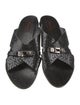 Paciotti Leather Printed Slides