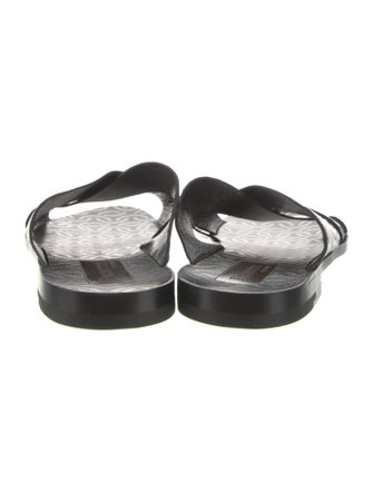 Paciotti Leather Printed Slides