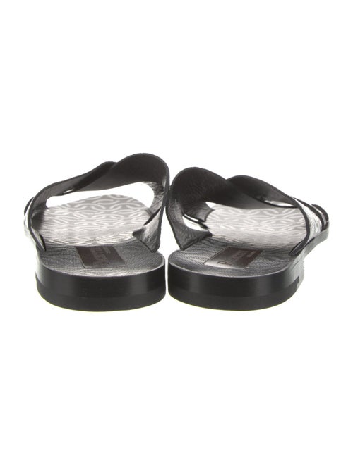 Paciotti Leather Printed Slides