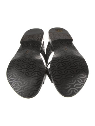 Paciotti Leather Printed Slides