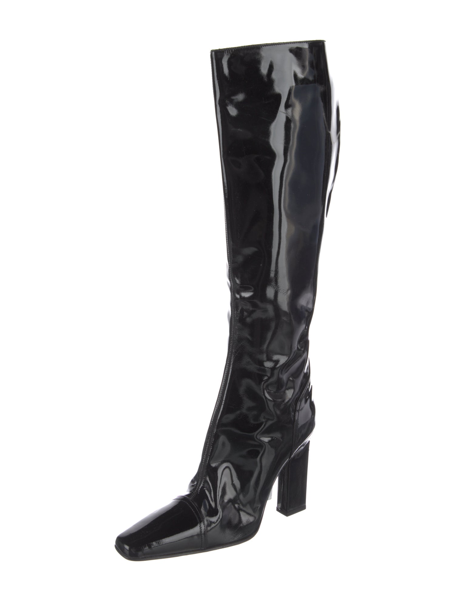 Paciotti Patent Leather Lace-Up Boots