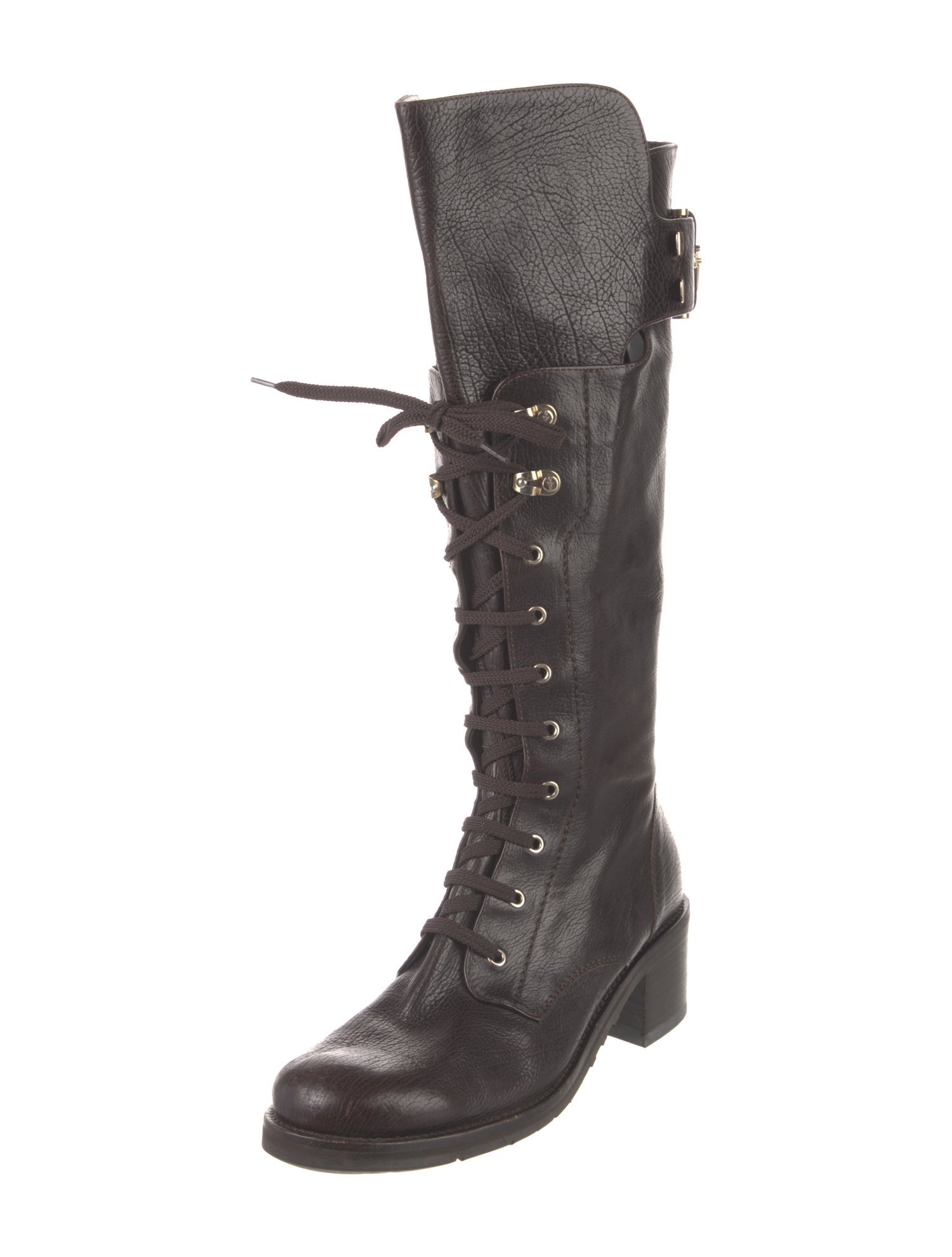 Paciotti Leather Combat Boots