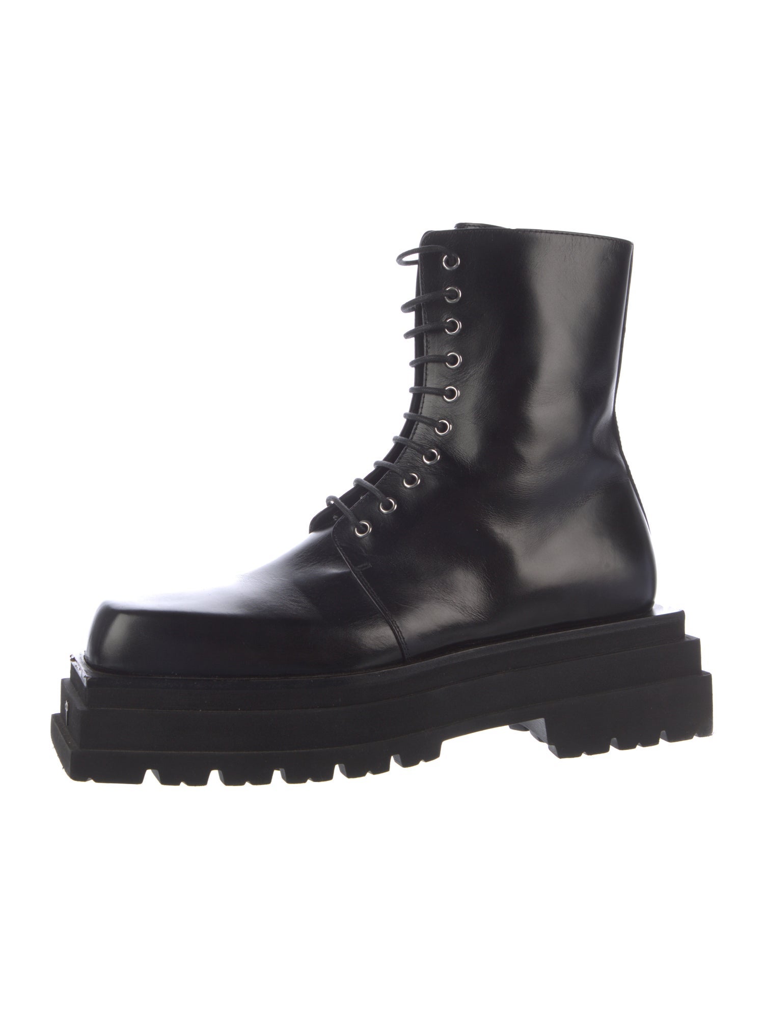 Paciotti Leather Combat Boots