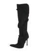 Paciotti Suede Fur Trim Lace-Up Boots