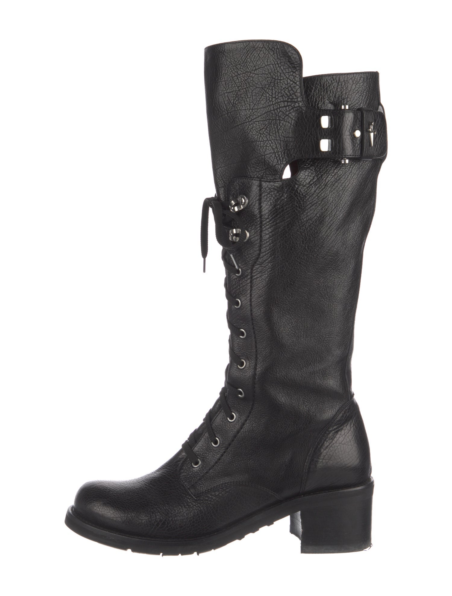 Paciotti Leather Combat Boots