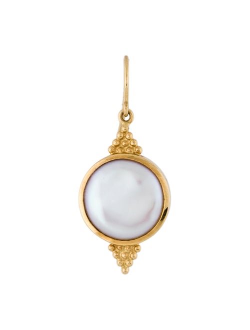 Paula Crevoshay 18K Pearl Single Drop Earring