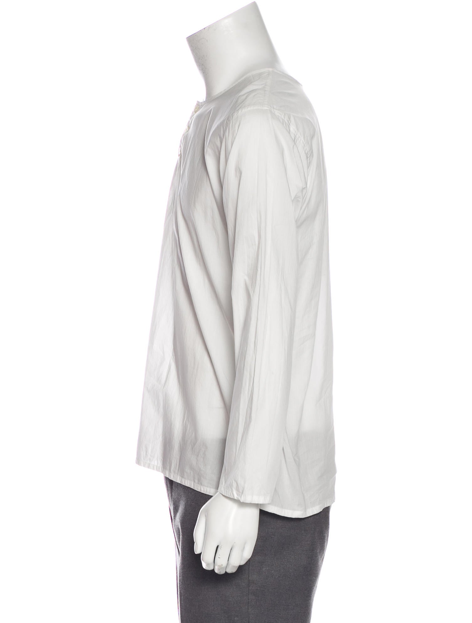Paul Harnden Shoemakers Grandpa Pullover Shirt w/ Tags - White T