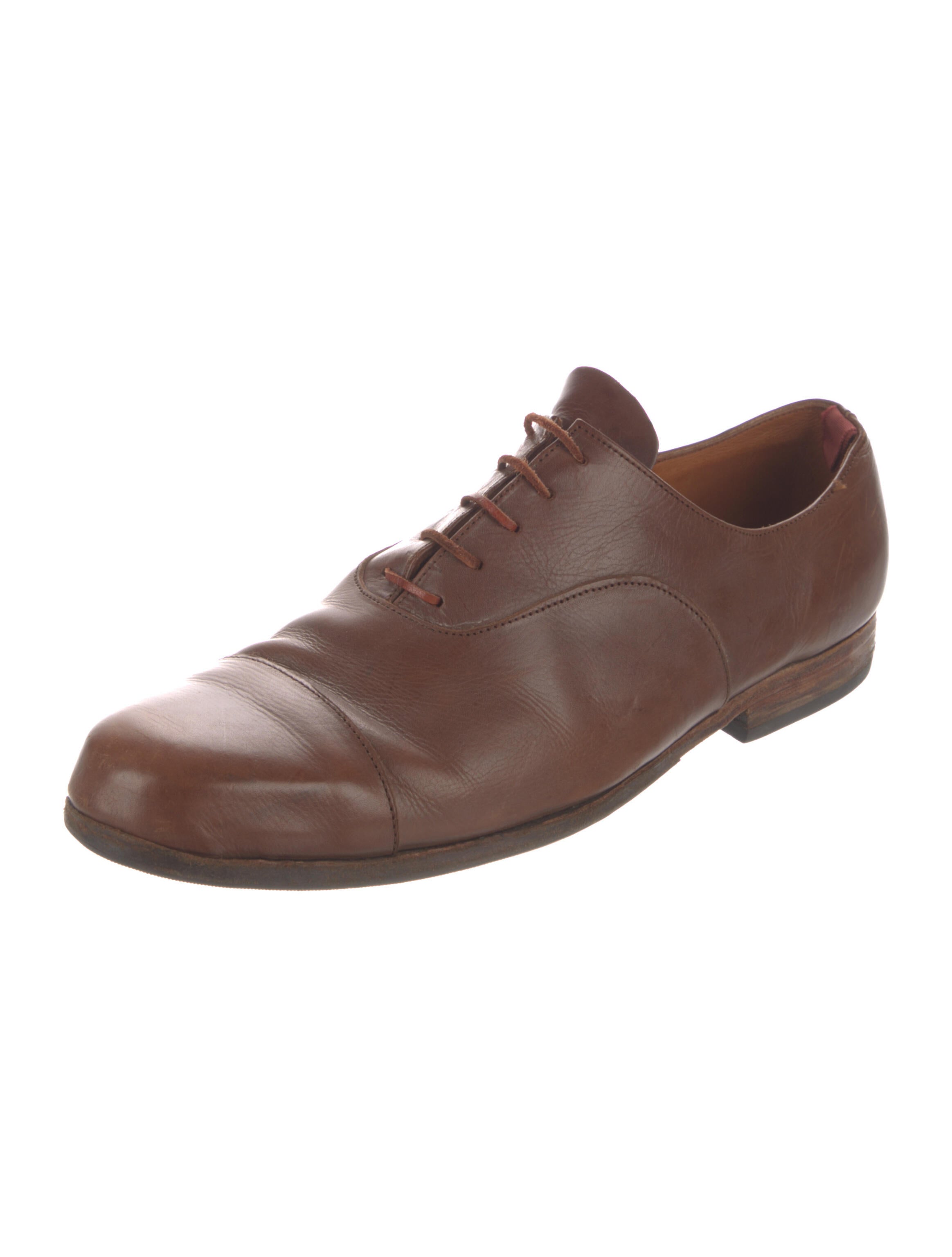 Paul Harnden Shoemakers Leather Oxfords - Brown Oxfords, Shoes