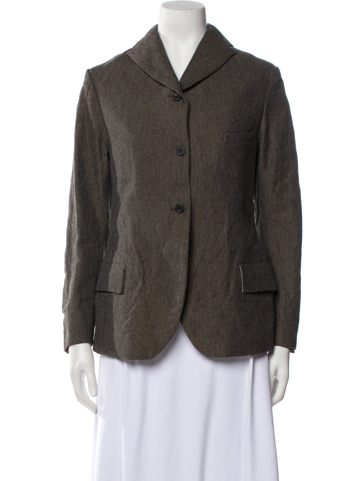 Paul Harnden Shoemakers Shell Print Button-Up Top - Neutrals