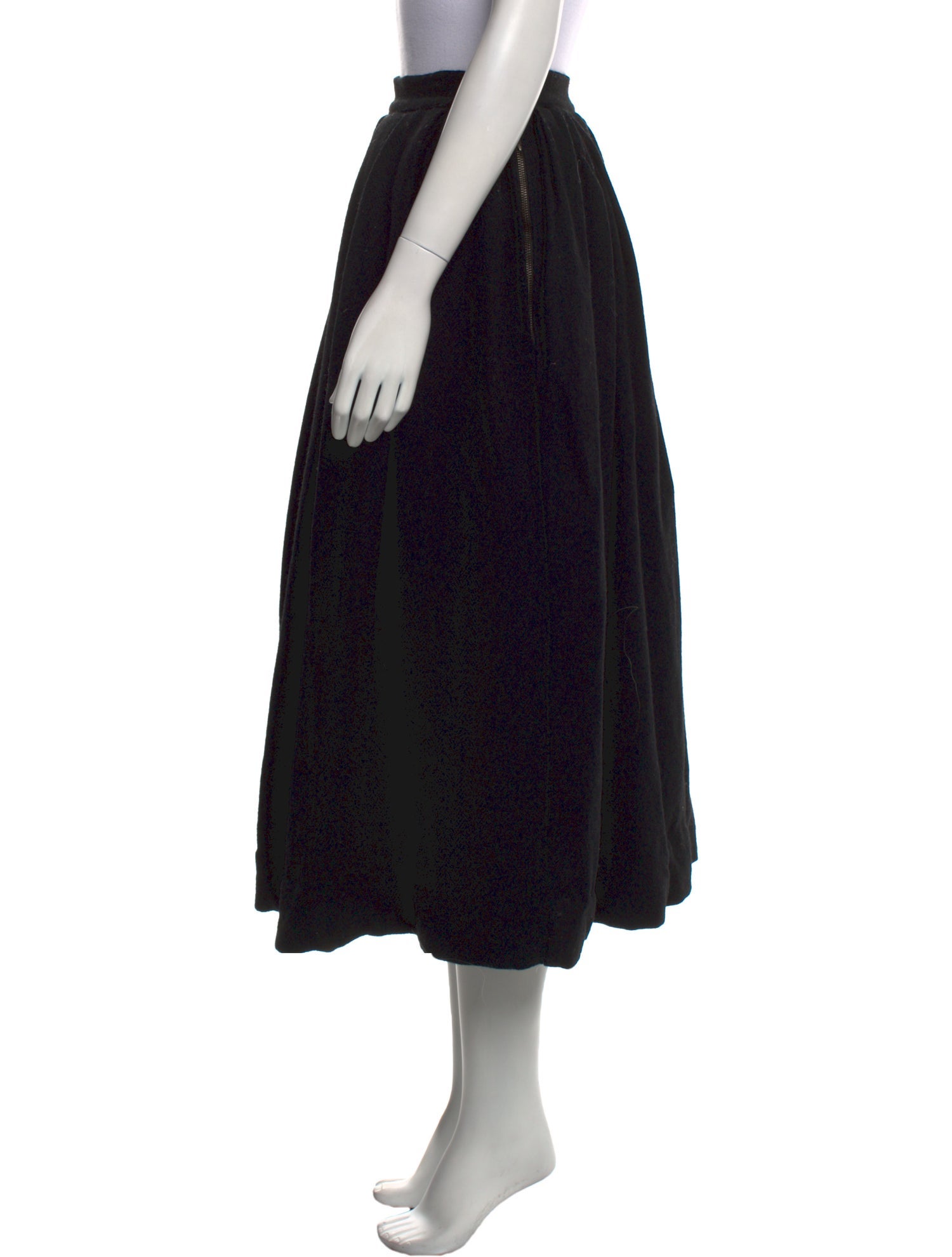 Paul Harnden Shoemakers Wool Midi Length Skirt